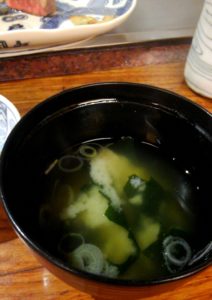 「喜扇亭」 味噌汁