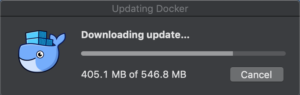 Docker　バージョンアップとエラー　インストール開始