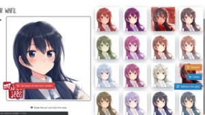 WAIFU LABS 色選択