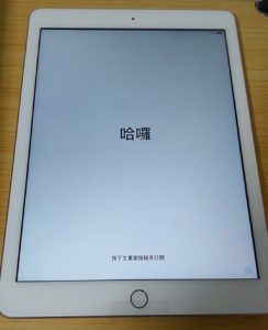 iPad Wi-Fi 32GB-ゴールド（第6世代）セットアップ　言語②