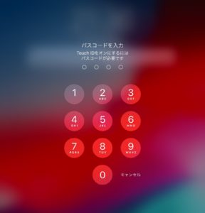 iOS12.4.1 起動パスコード