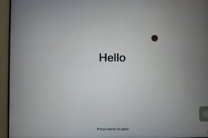 iPadOSバージョン「13.2.3」　Hello