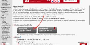 FileZilla　Mac　公式ページ