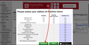 FileZilla　Mac　通常