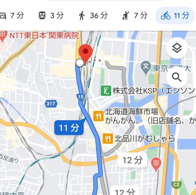 google マップ 自転車 地域