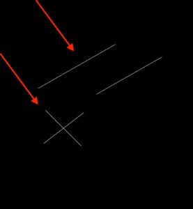 アップルペンシル正確な線と曲線　バツマーク