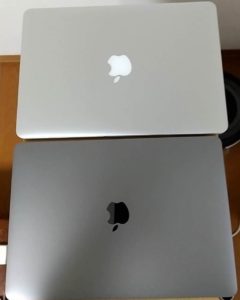 2020年モデル13インチMacBook Pro　2015年比較　外観