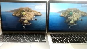 2020年モデル13インチMacBook Pro　2015年比較　ディスプレイ