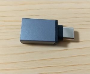 USB タイプA→タイプC変換アダプタ