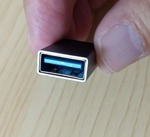 USB タイプA→タイプC変換アダプタ　受け