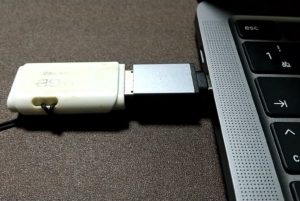 USB タイプA→タイプC変換アダプタ　USBメモリ