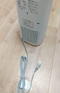 プラズマクラスター セラミックファンヒーターHX-JS1-W　背面