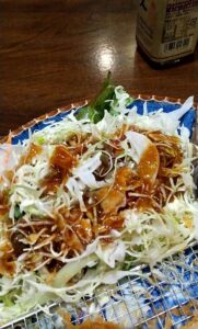 かつ吉渋谷店　ロースかつ盛り合わせ定食　柚子醤油