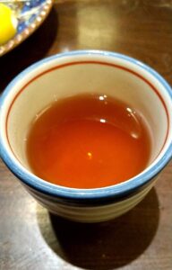 かつ吉渋谷店　ロースかつ盛り合わせ定食　温かいお茶