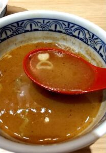 三田製麺所とりからつけ麺　スープ割