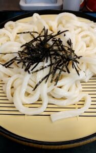 なか卯　並ざるうどんとミニかき揚げ丼　うどん