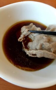 和食さと　さとしゃぶ厳選豚プレミアム　ポン酢で