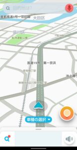 Androidアプリ　Waze　使用可能