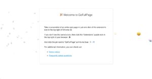 GoFullPage　Chrome拡張機能　追加完了