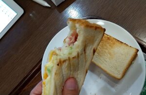 トレッサ横浜　初訪問　上島珈琲店　サンドイッチ美味しい