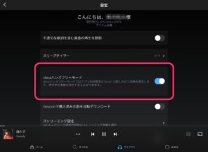 iPad Amazon Music ハンズフリー 使用可能2