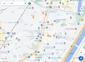 Googleマップアプリ視点変更