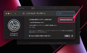 macOS Monterey　12.3.1 アップデート　更新