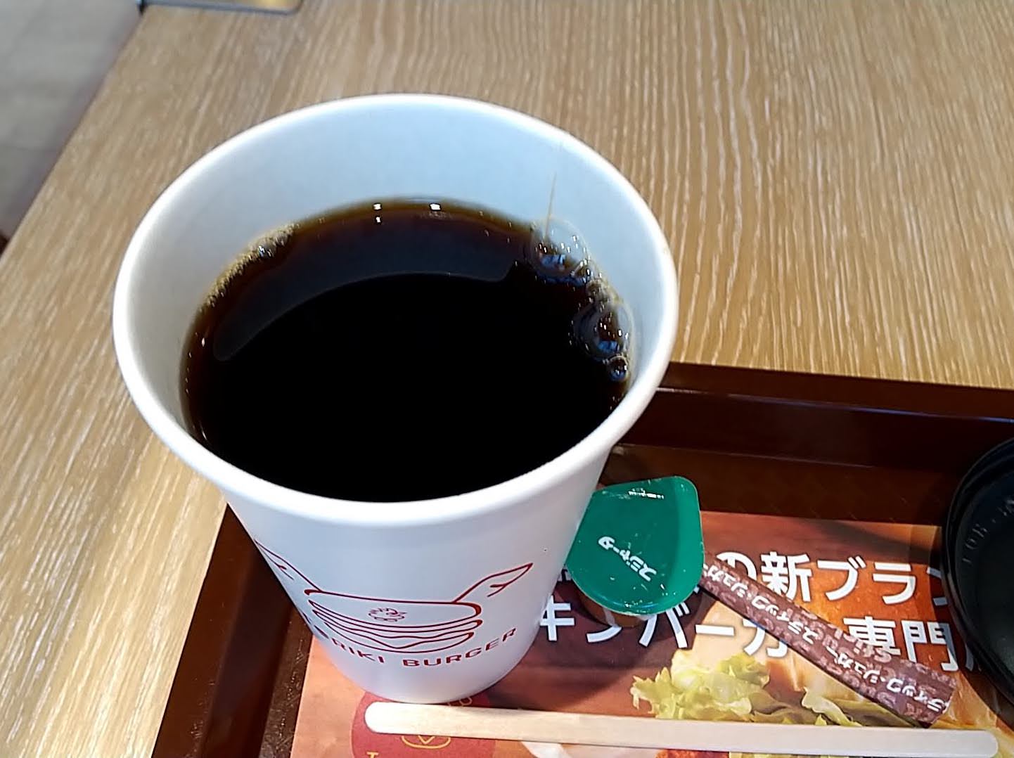 TORIKI BURGER　大井町店　モーニングメニュー　コーヒー