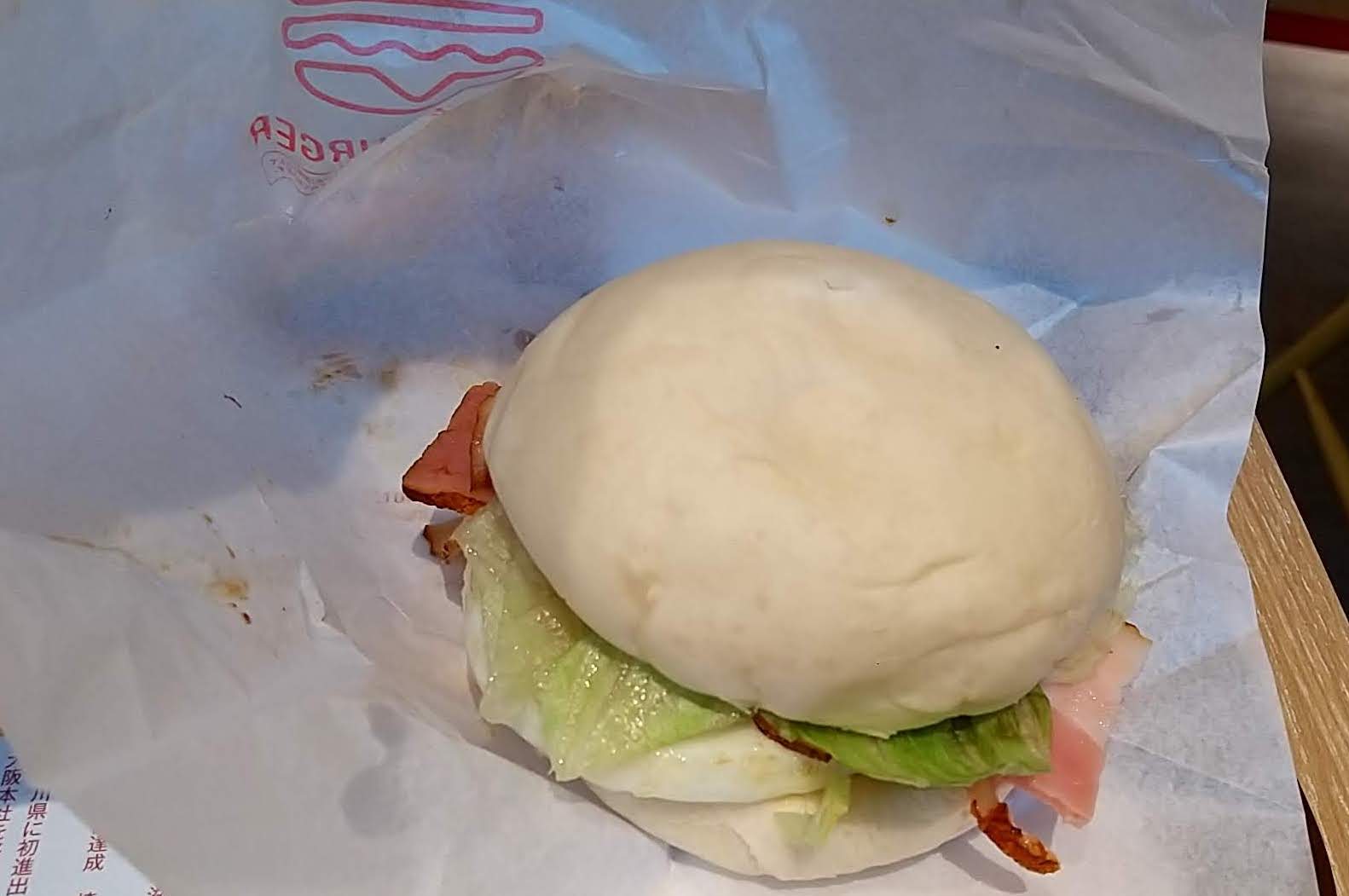 TORIKI BURGER　大井町店　モーニングメニュー 白いパンズ