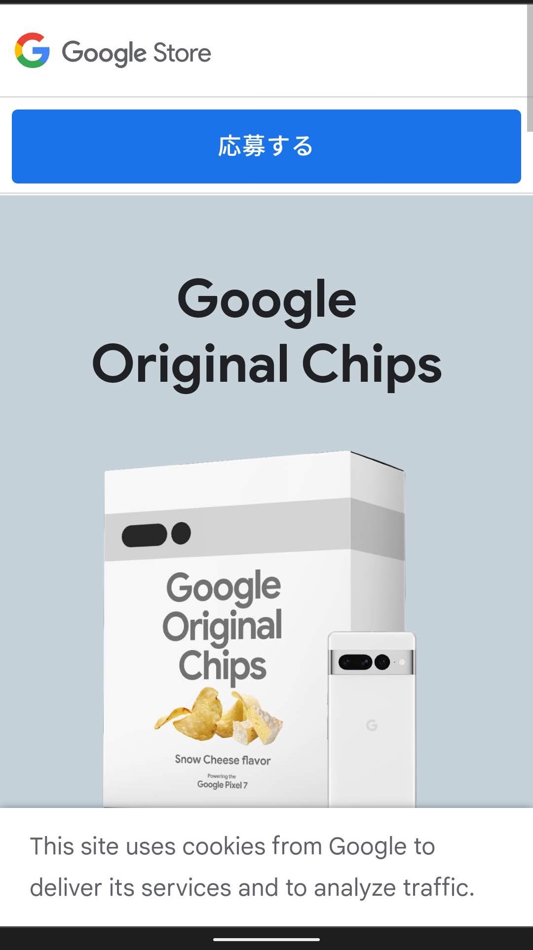 Google Orignal Chips　応募
