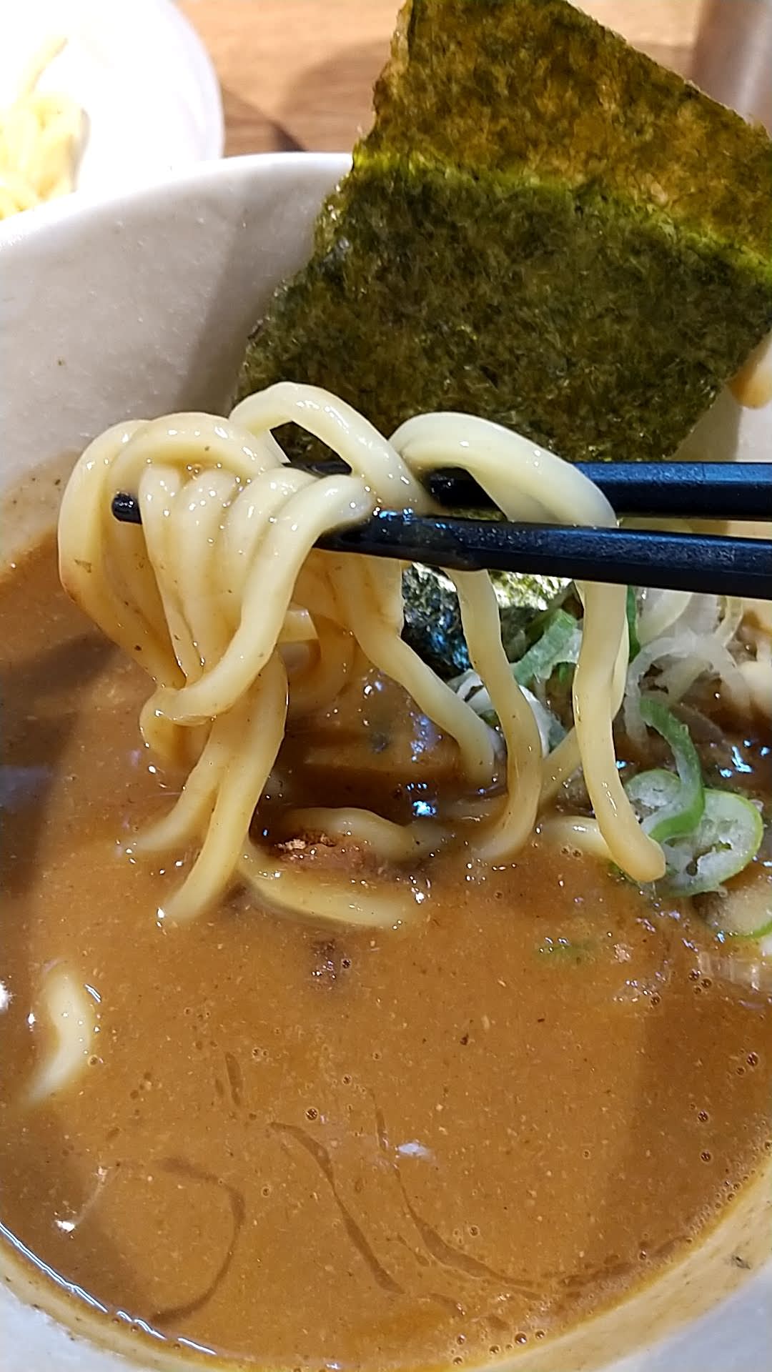 風雲児 東京ラーメン横丁店　つけ麺並盛　スープと麺