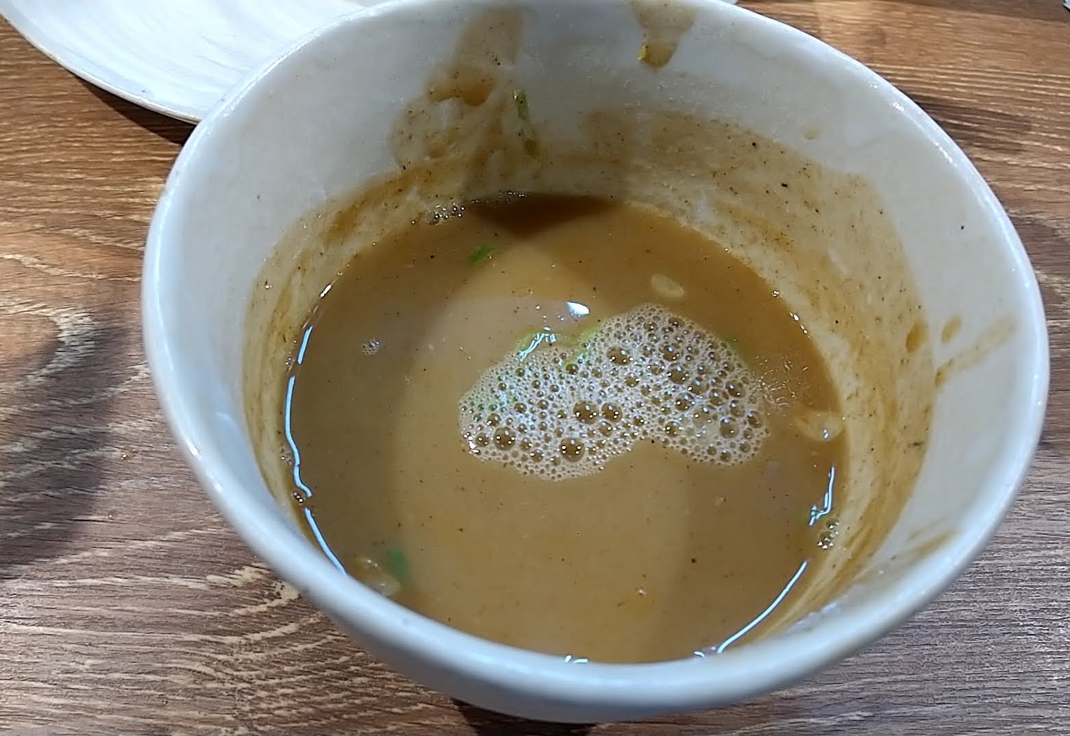 風雲児 東京ラーメン横丁店　つけ麺並盛　スープ割