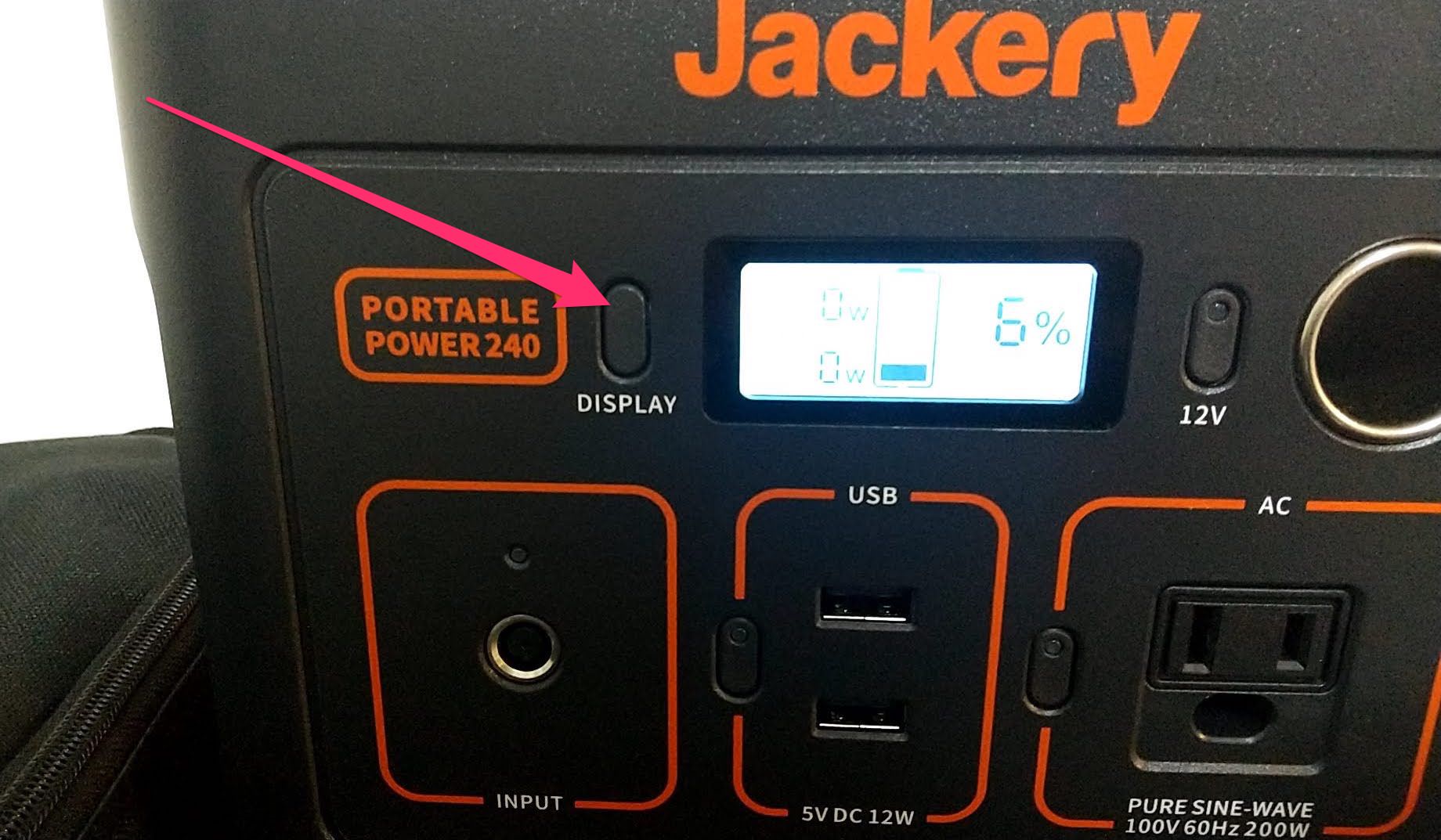 Jackery（ジャクリ） ポータブル電源 240　充電　バッテリー残量