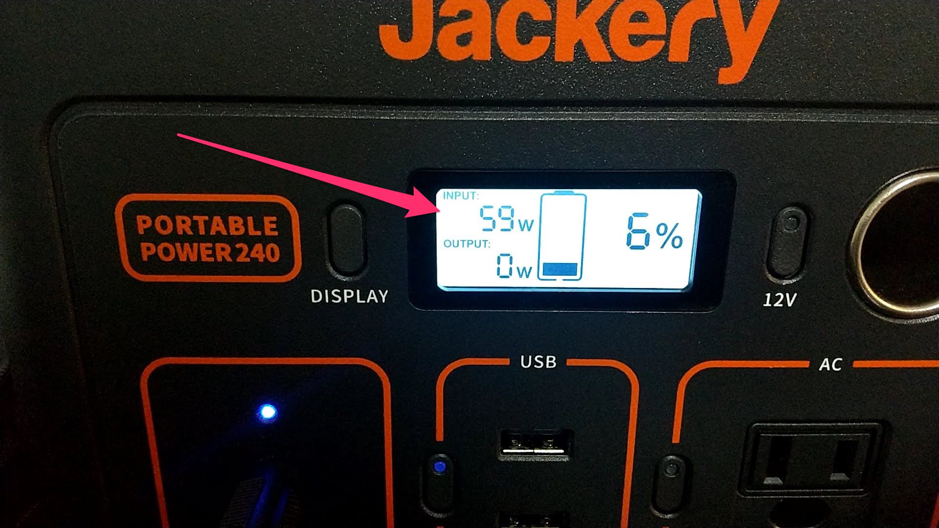 Jackery（ジャクリ） ポータブル電源 240　充電出力