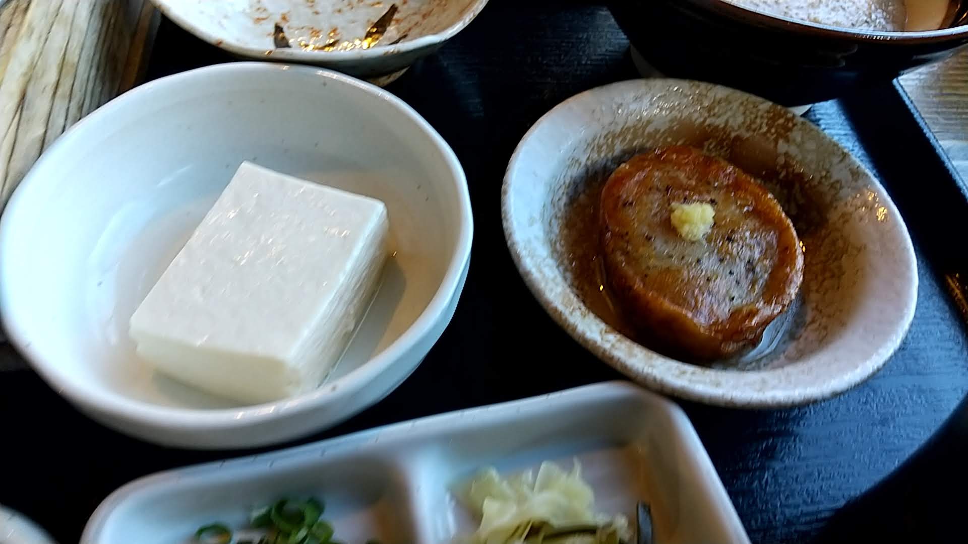 箱根 自然薯の森 山薬　朝食とろろご飯 豆腐