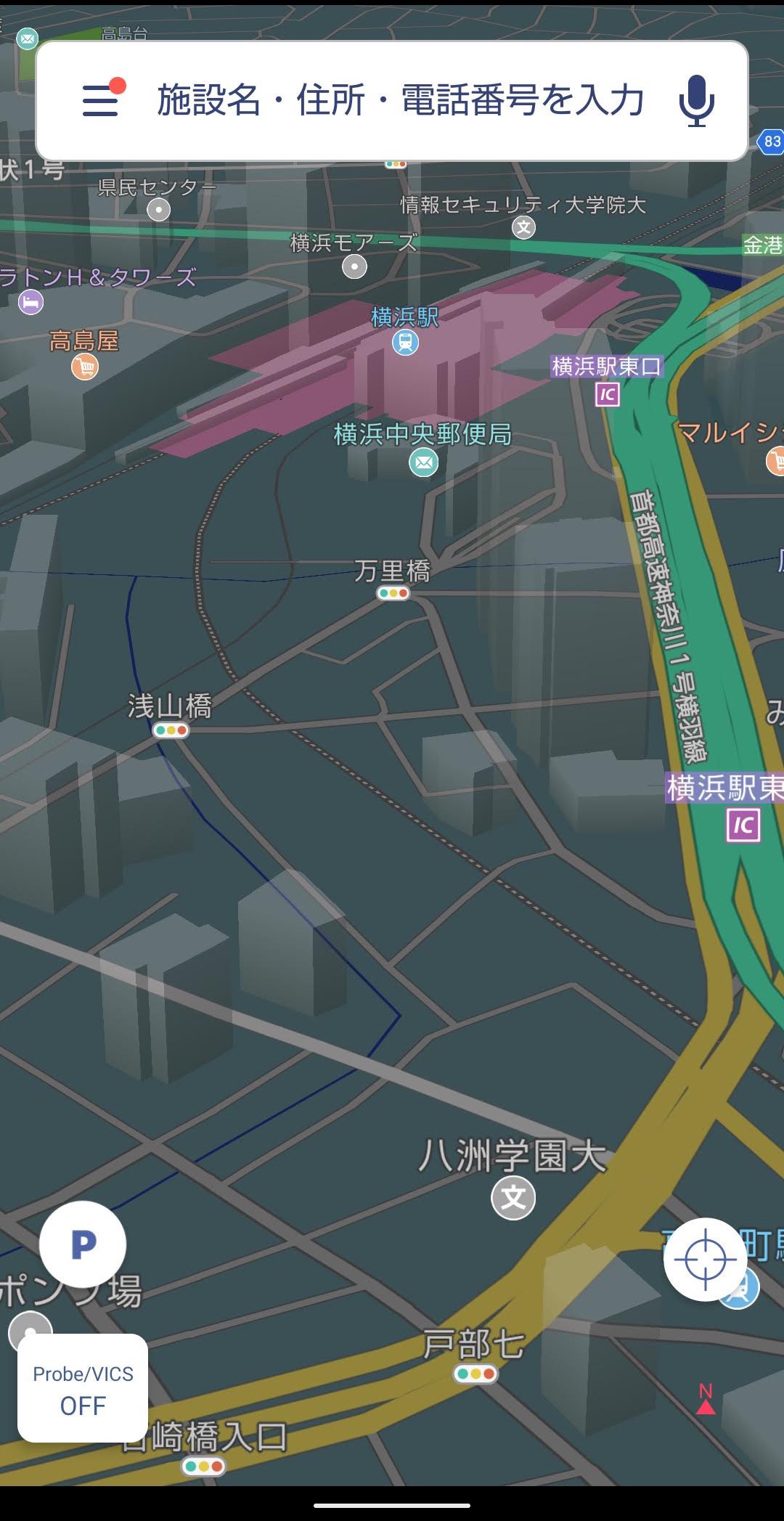 moviLink　3Dマップ 横浜駅２