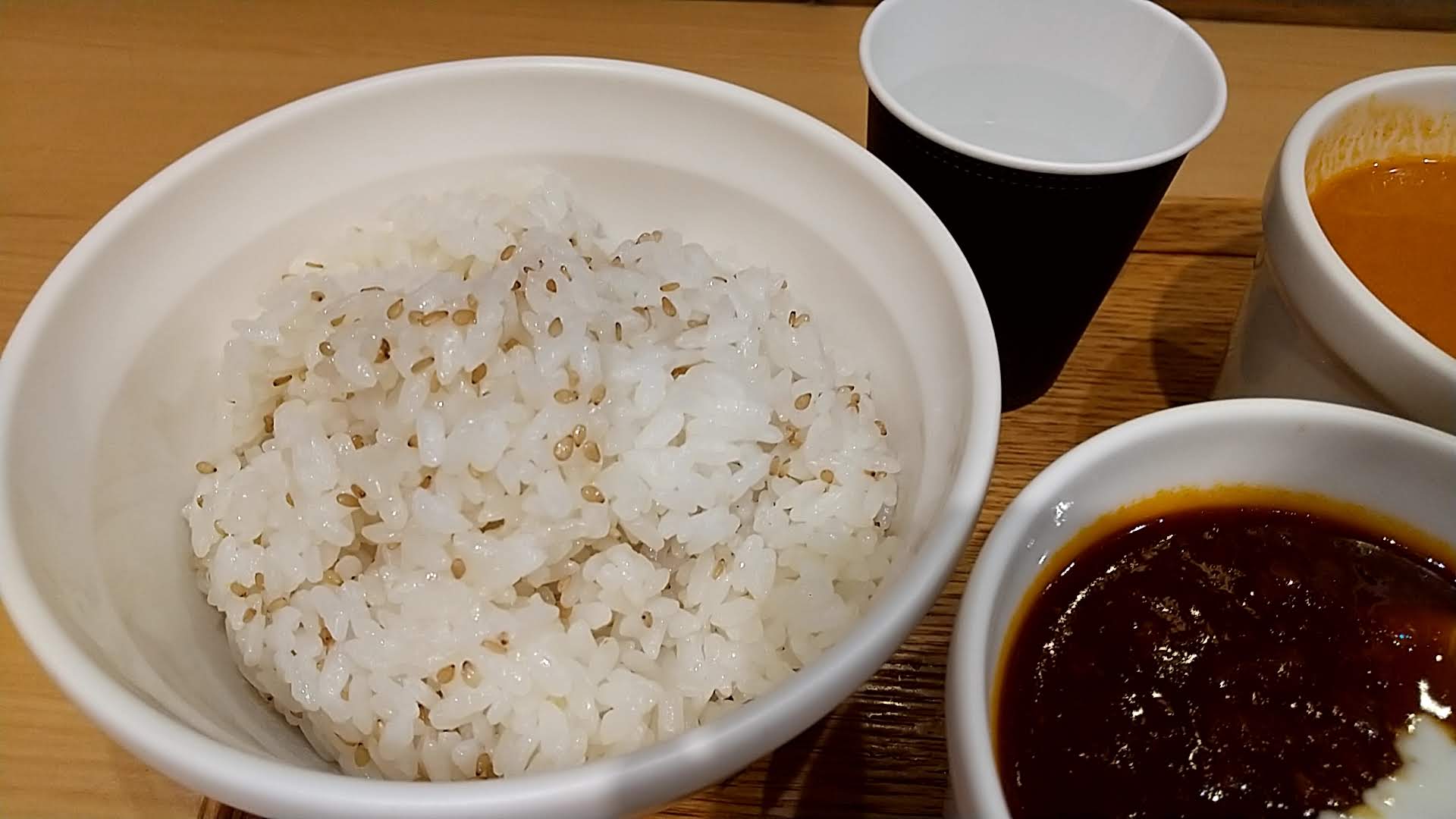 Soup Stock Tokyo　東京ボルシチ　オマール海老のビスク　白胡麻ご飯