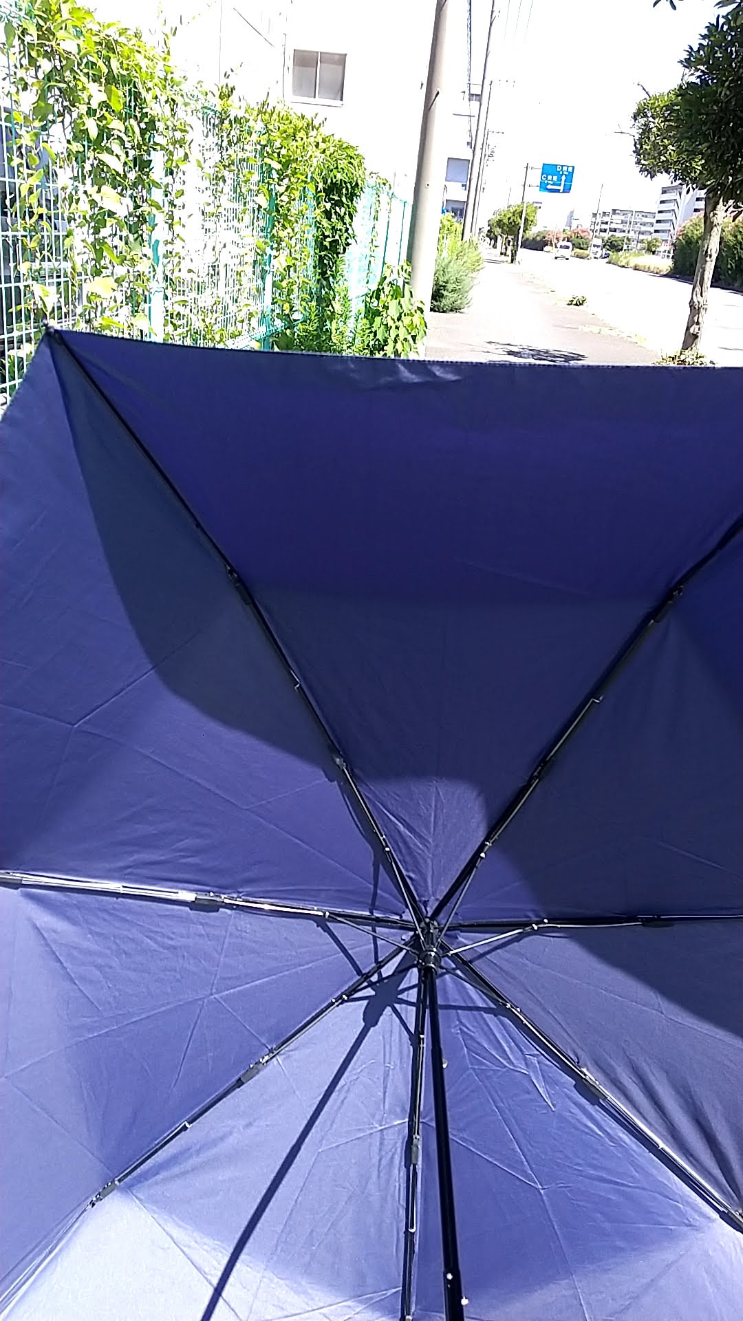 セブンプレミアムライフスタイル 雨晴兼用折たたみ傘 ６０ｃｍ　広げる