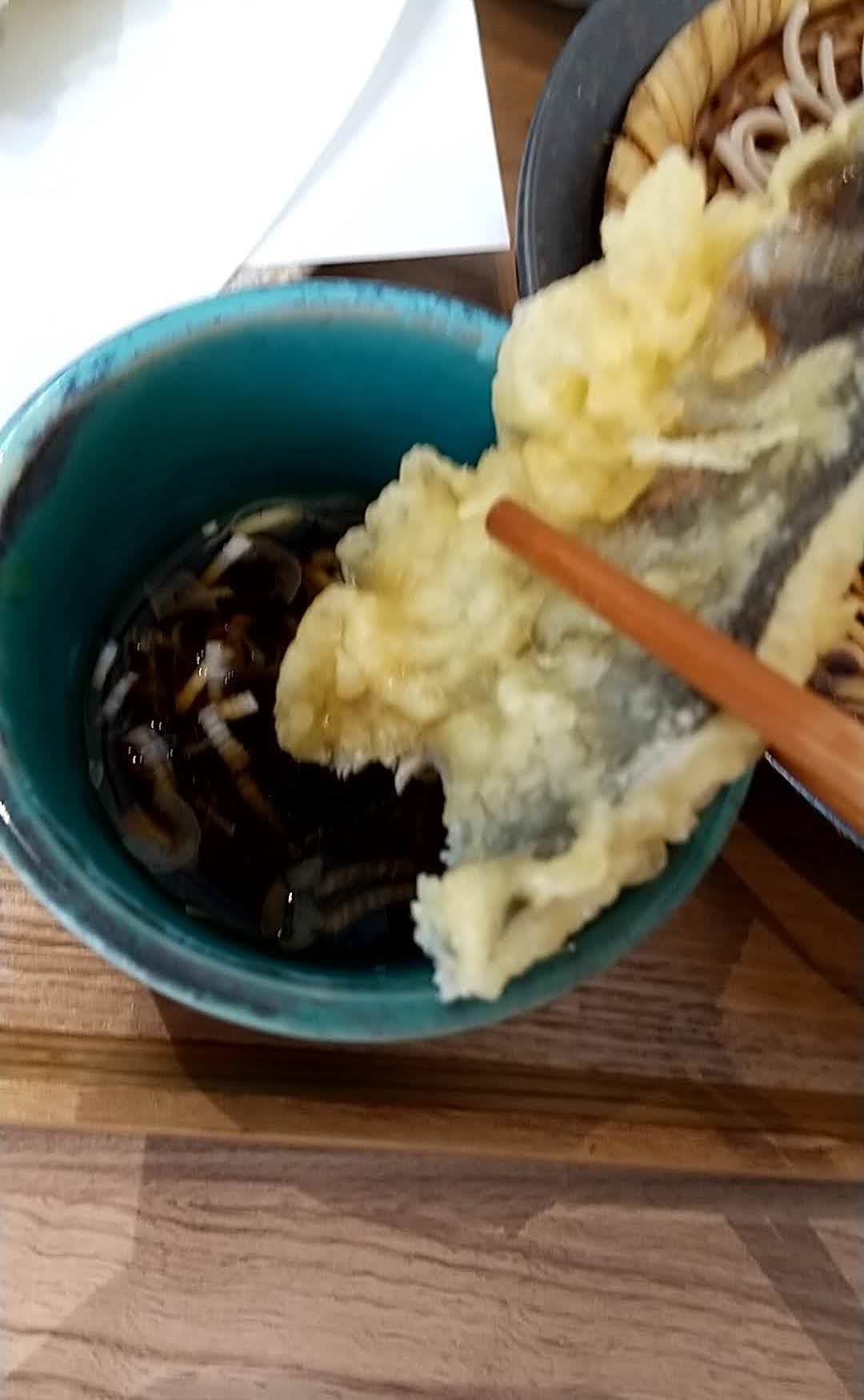 道の駅 伊豆月ヶ瀬　天ぷら　蕎麦つゆ