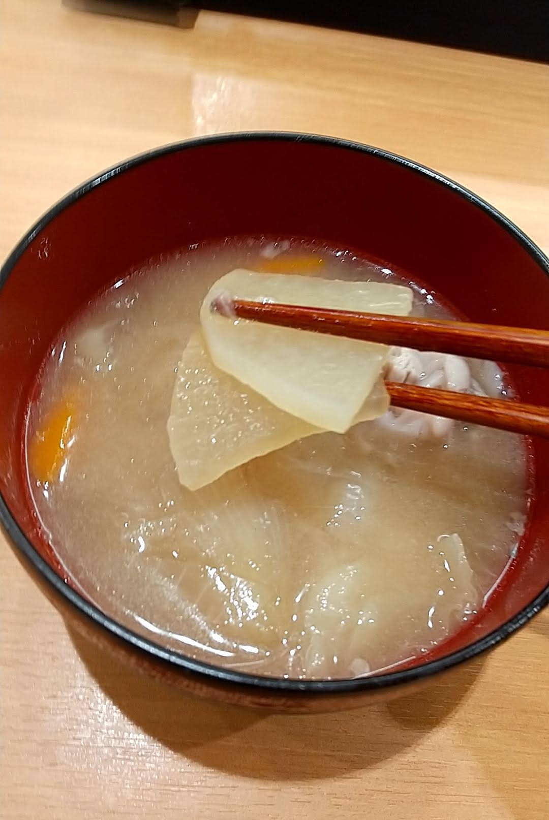銚子丸　平日ランチ　あら汁食べる