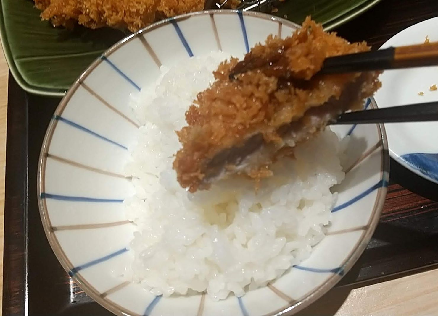 とんかつ和幸　ひれロース盛合せ御飯　ご飯と