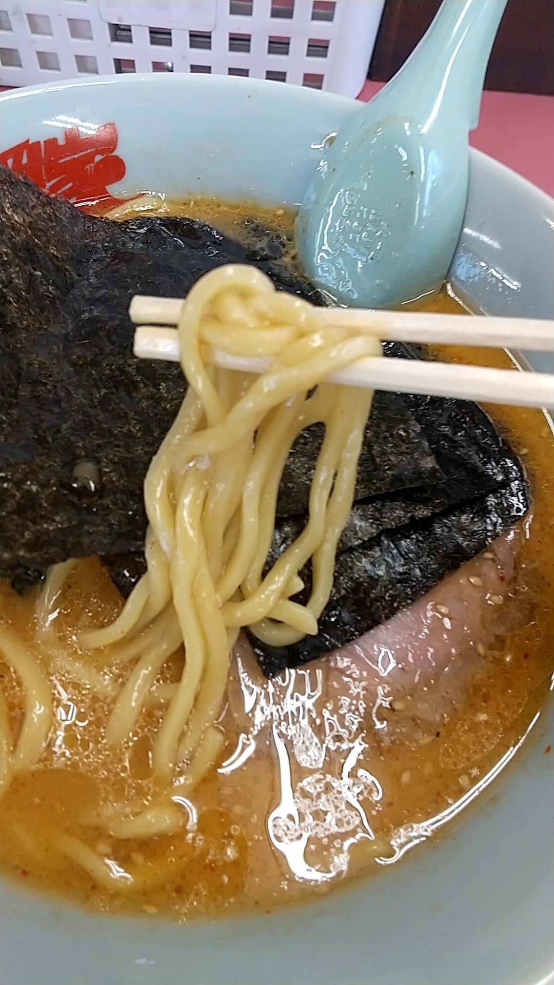 ラーメン山岡家　特製味噌ラーメン　ストレート麺