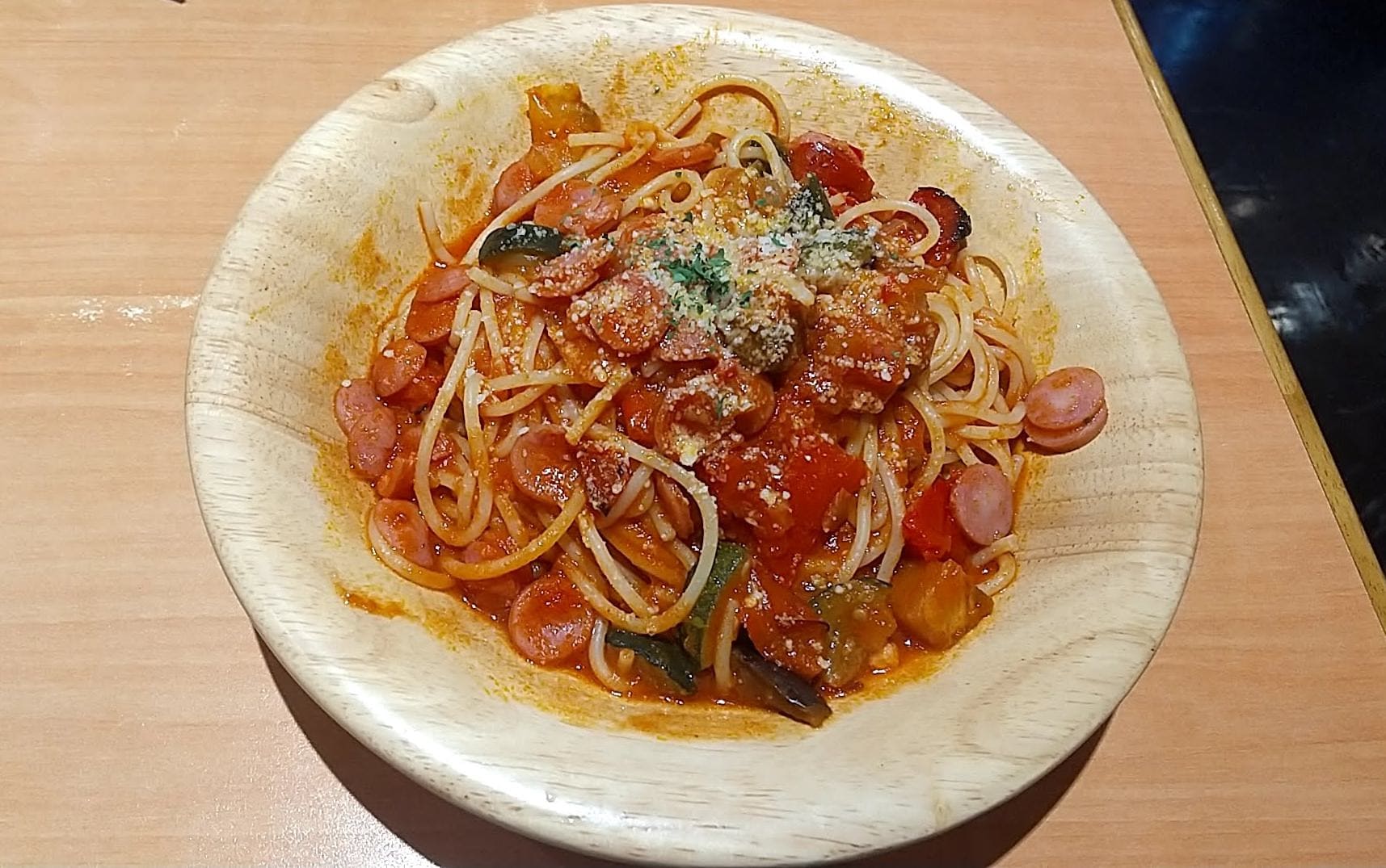 サイゼリヤ　イタリヤ野菜のトマトスパゲッティ