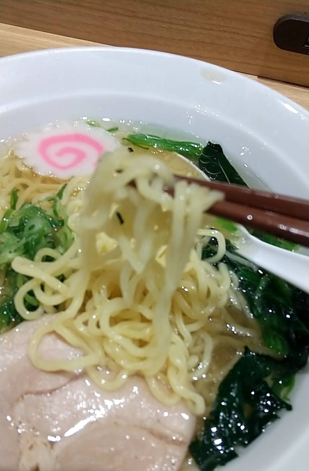 ポッポ　塩らーめん＋フライドポテト　麺