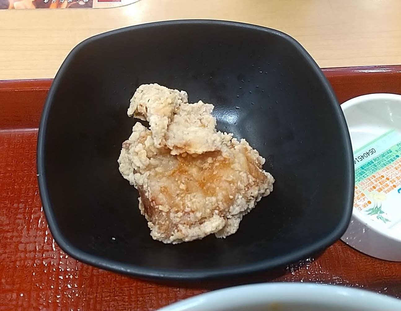 なか卯　レバニラ親子丼　からあげ