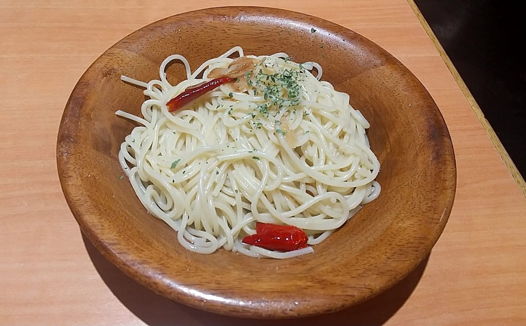 サイゼリヤのペペロンチーノ