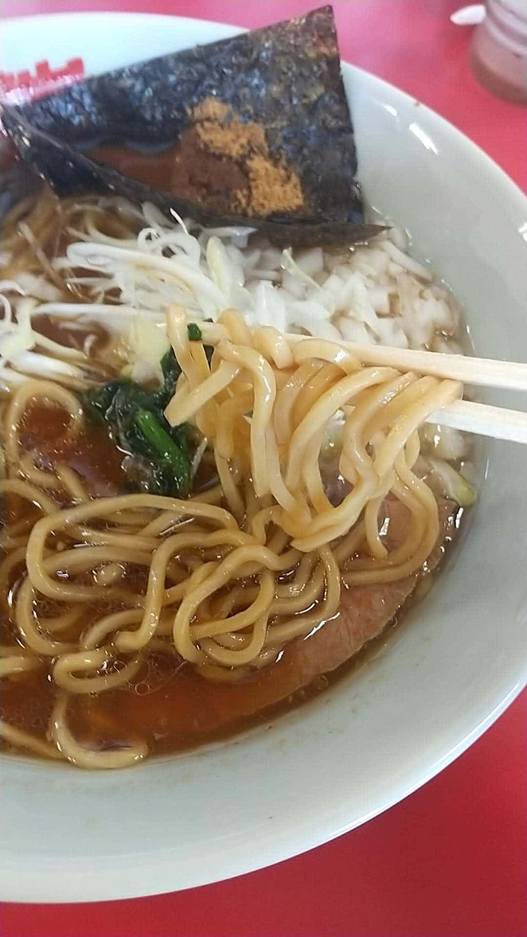 山岡家　限定　和節とんこつ醤油ラーメン　麺