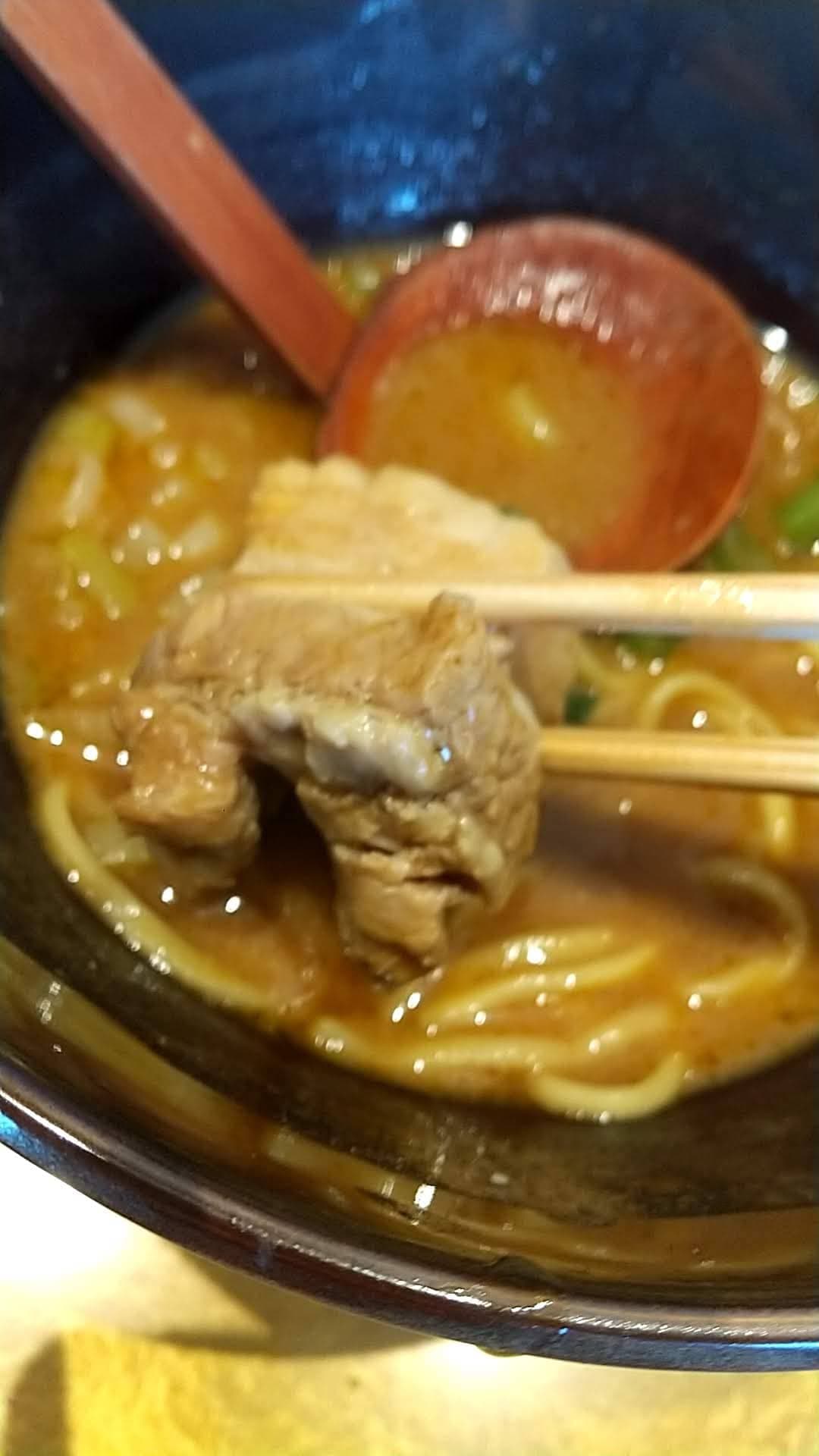 麺屋 梅ノ木　特製味噌ラーメン　角煮