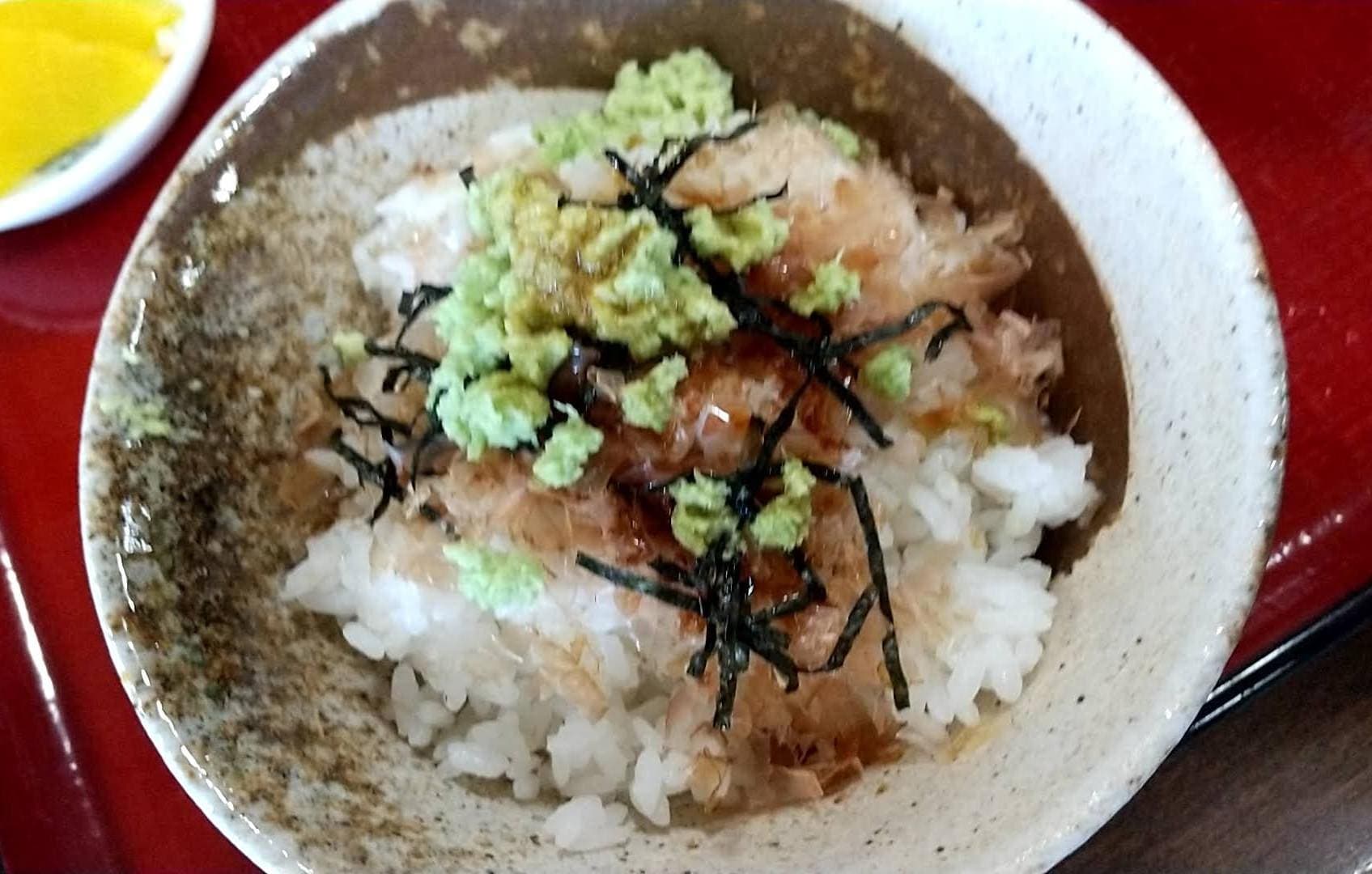 小菅の湯　生わさび丼　醤油