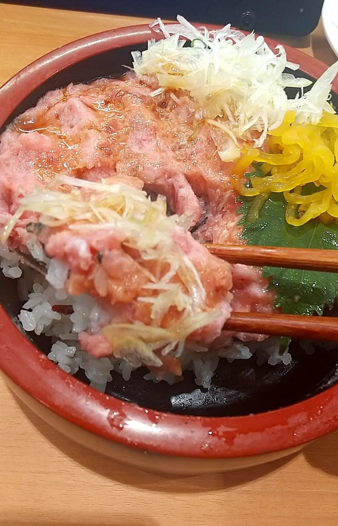 銚子丸　とろたく丼　ネギと